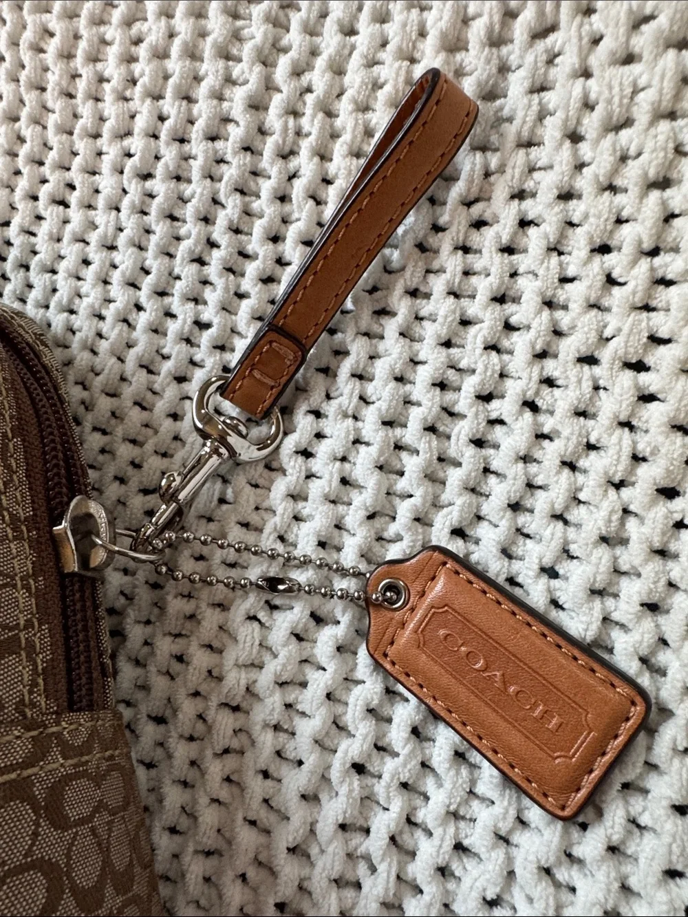 Coach Brown Signature Canvas Laptop Sleeve